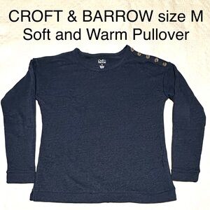 Croft & Barrow Top Casual Fall Winter Pullover Sweater Top Comfy